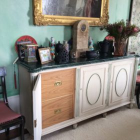 Bespoke filing cabinet open